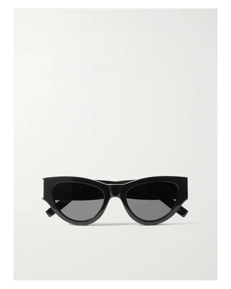 Saint Laurent Sonnenbrille mit Cat-eye-rahmen aus Azetat Schwarz