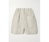 Shorts aus Canvas aus einer Woll-hanfmischung