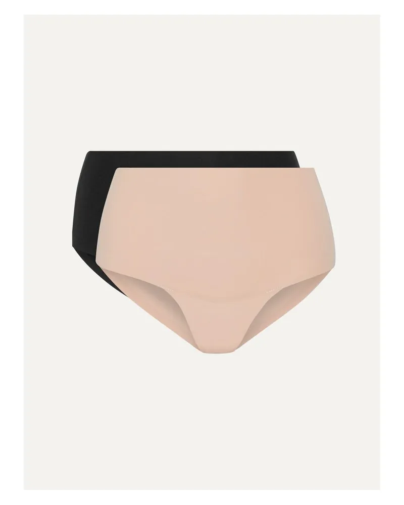 Spanx Undie-tectable® Set Aus Zwei Höschen Aus Stretch-jersey - Schwarz Schwarz