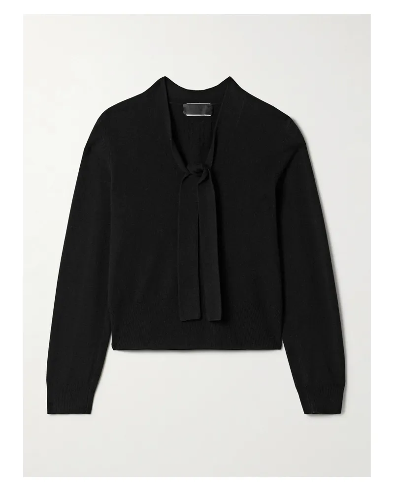 Nili Lotan Genesis Kaschmirpullover Mit Schluppe - Schwarz Schwarz
