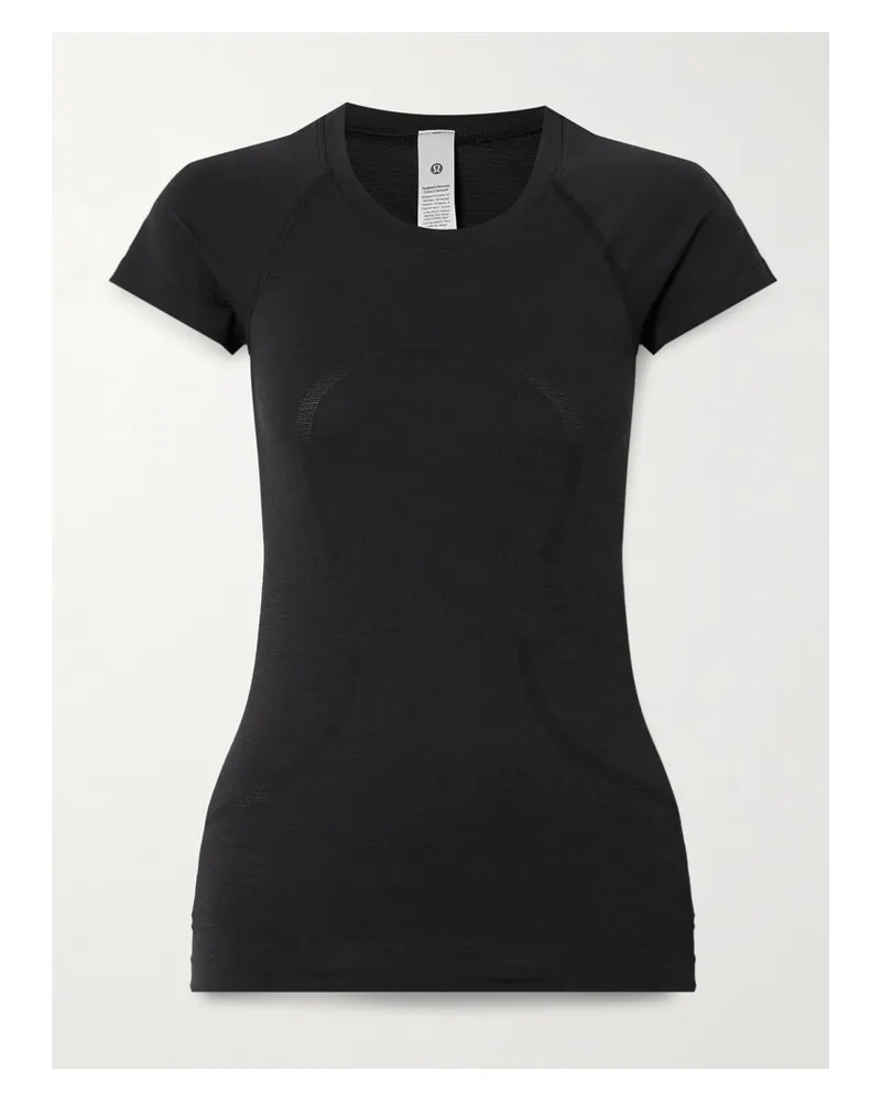 LULULEMON Swiftly Tech 2.0 T-shirt Aus Stretch-material - Schwarz Schwarz