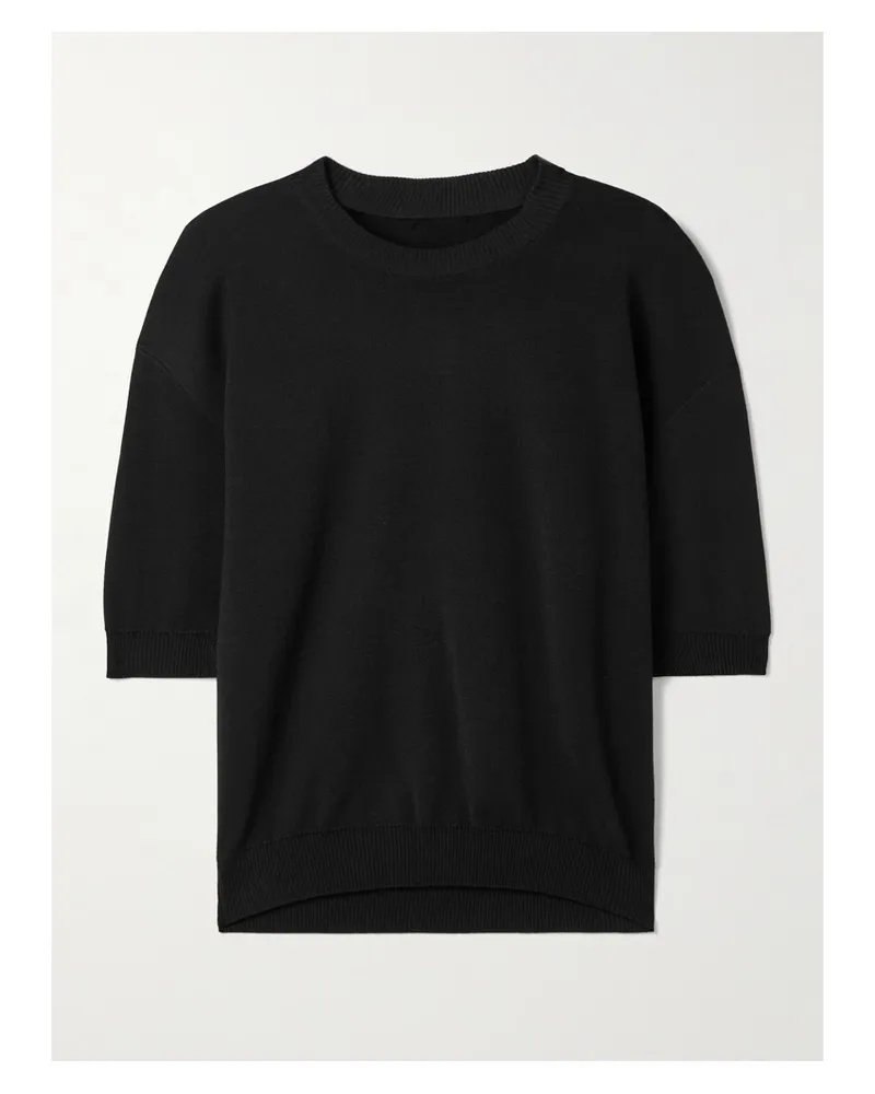 KHAITE Faye Wool Sweater - Black Black
