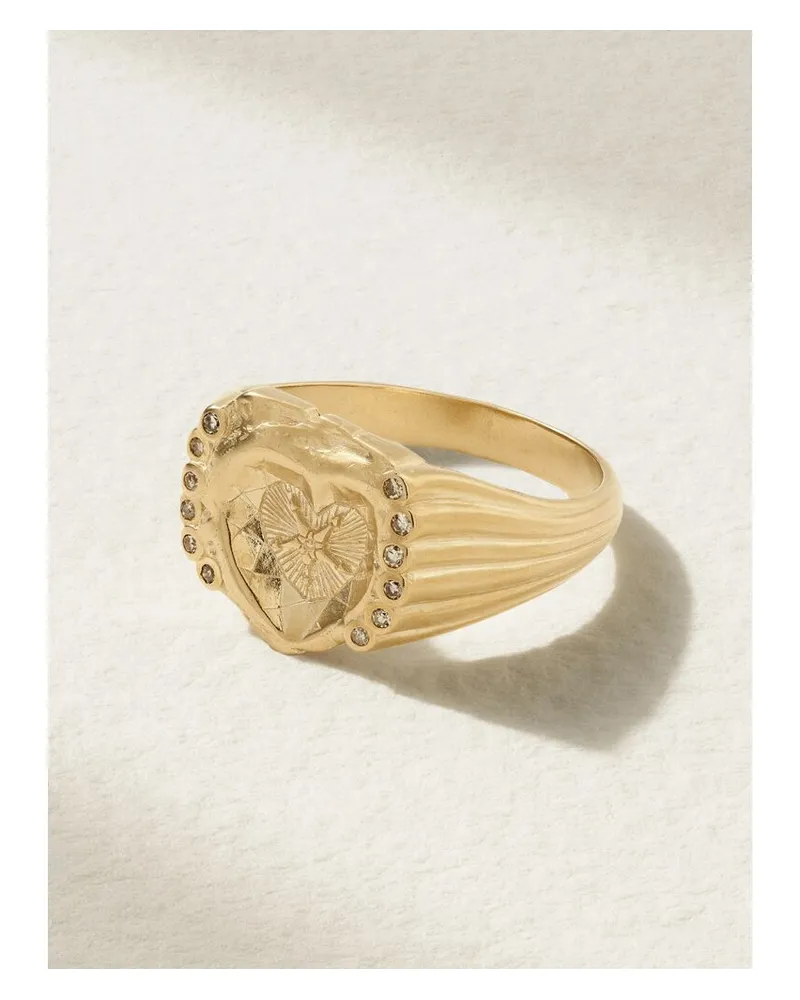 Pascale Monvoisin Chiara Ring Aus 9 Karat Gold Mit Diamanten Gold