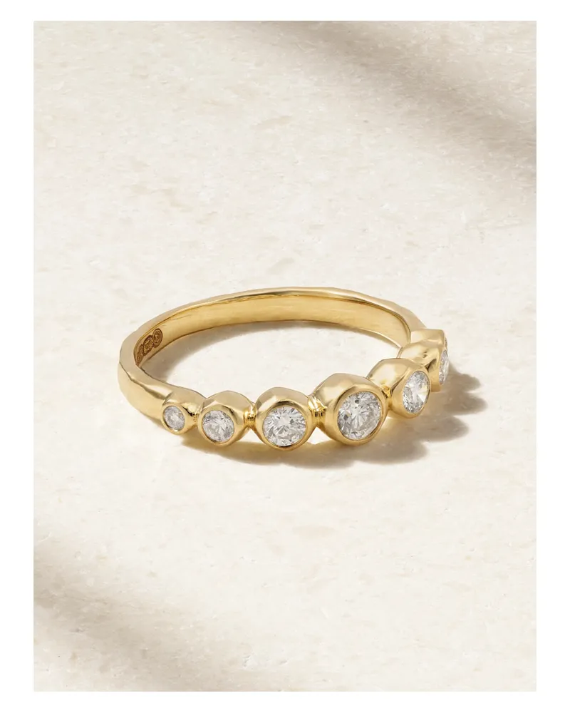 Octavia Elizabeth Riviera Demi American Ring Aus 18 Karat Gold Mit Diamanten Gold