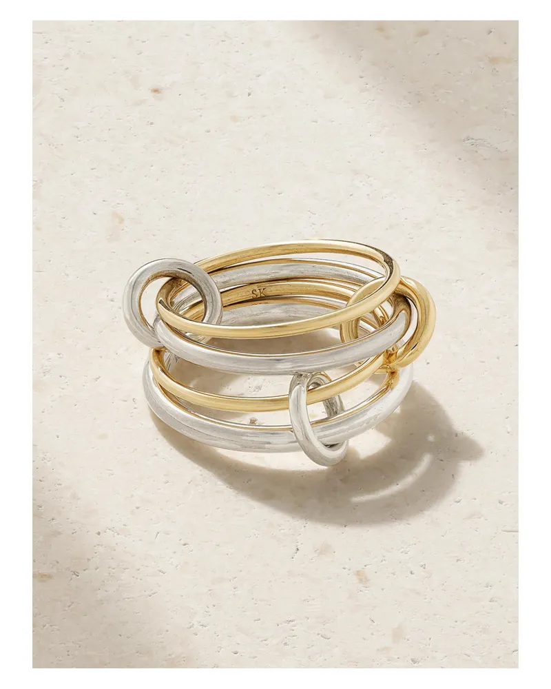 Spinelli Kilcollin Pisces Ring Aus 18 Karat Gold Und Sterlingsilber Silber