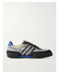 adidas Craig Green Squash Polta Akh Sneakers aus Bedrucktem Mesh, Veloursleder und Leder Schwarz