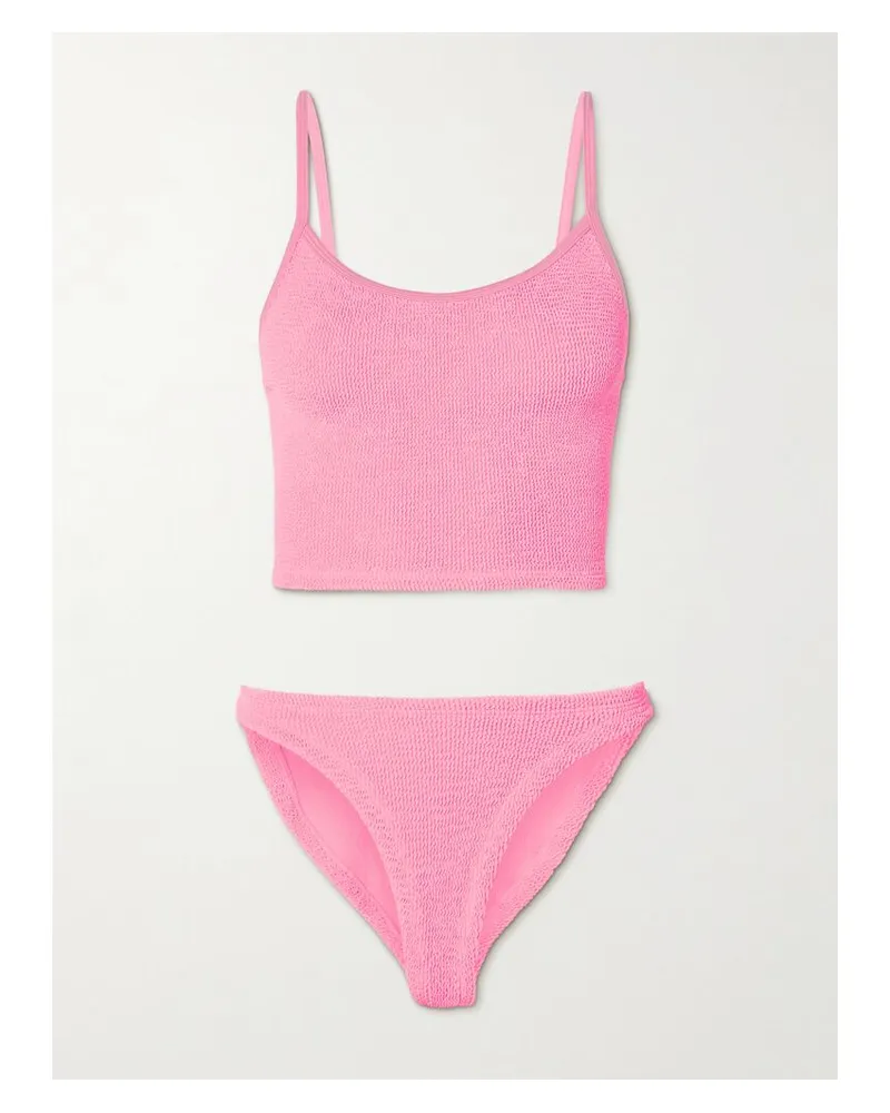 Hunza G Strap Bikini Aus Seersucker - Pink Pink