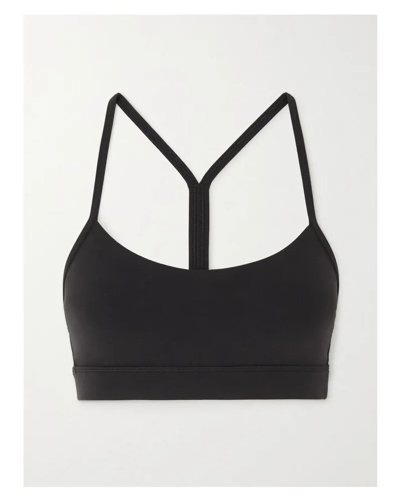 LULULEMON Flow Y Sport-bh Aus Stretch-material - Schwarz Schwarz