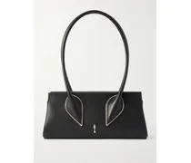 Venus Leather Shoulder Bag - Black