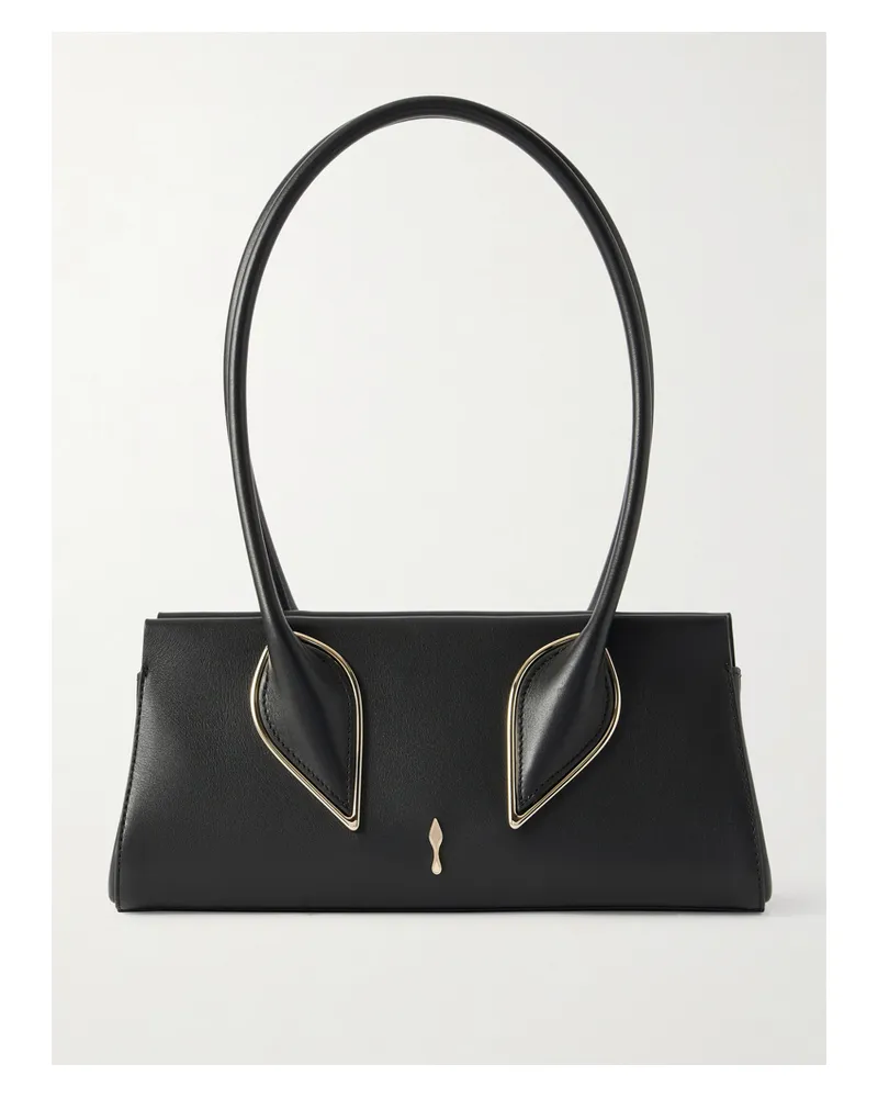 Christian Louboutin Venus Leather Shoulder Bag - Black Black