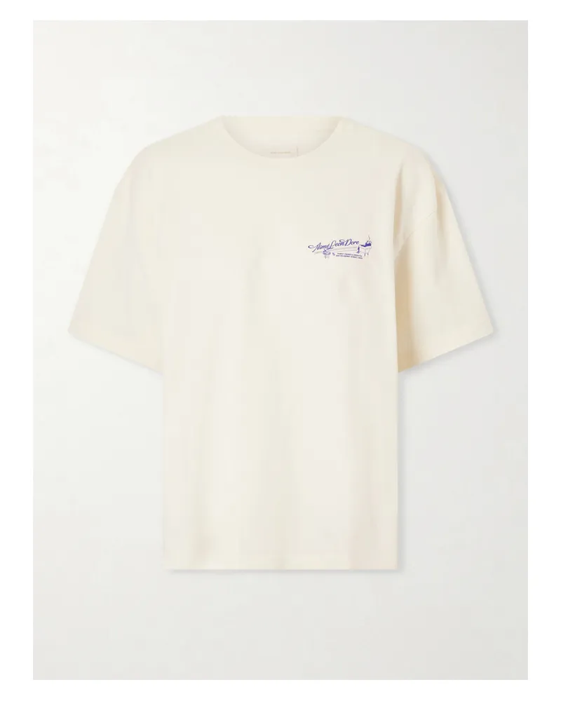 Aimé Leon Dore Logo-printed Cotton-jersey T-shirt - Neutrals Neutrals