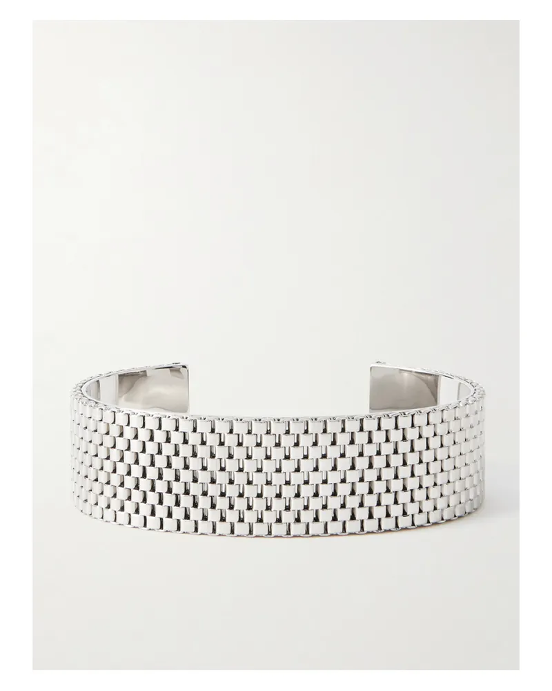 Jil Sander Silberfarbene Armspange Silber
