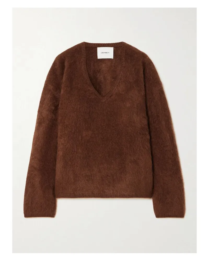 Lisa Yang Margareta Pullover Aus Gebürstetem Kaschmir - Braun Braun