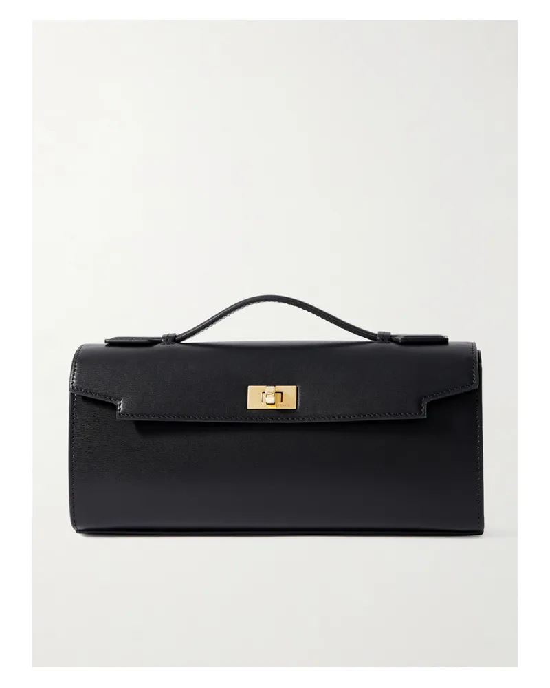 Anya Hindmarch Mortimer Leather Clutch - Black Black