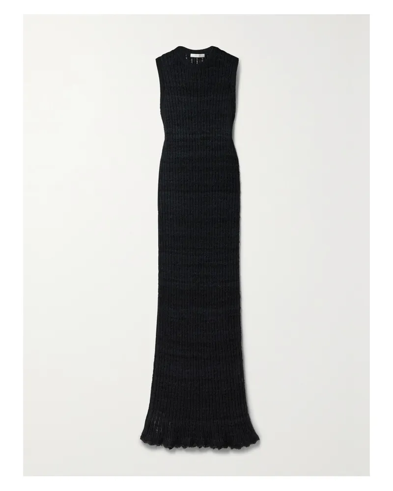 The Row Cutro Maxikleid Aus Lockstrick Aus Seide - Blau Blau