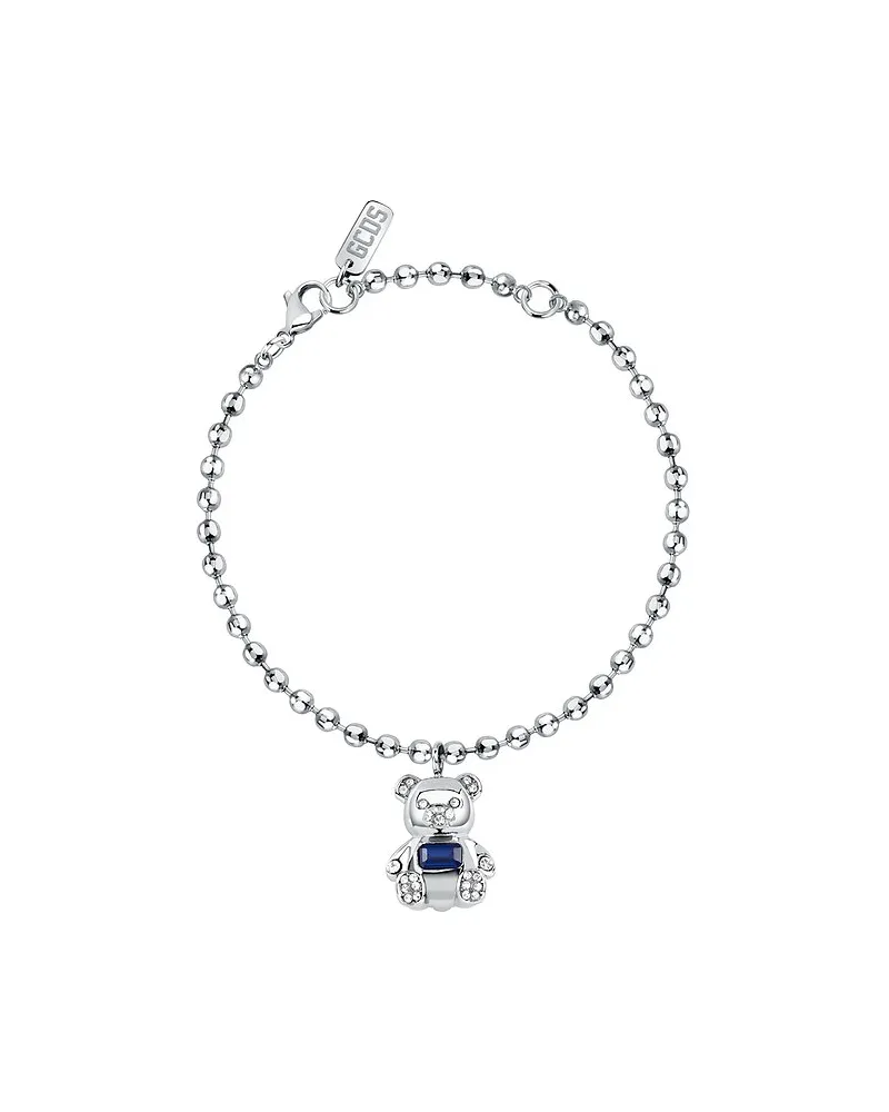 GCDS Armband Coraggio Bear Silber