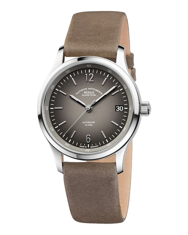 Mühle-Glashütte Damenuhr Lunova Lady Silber