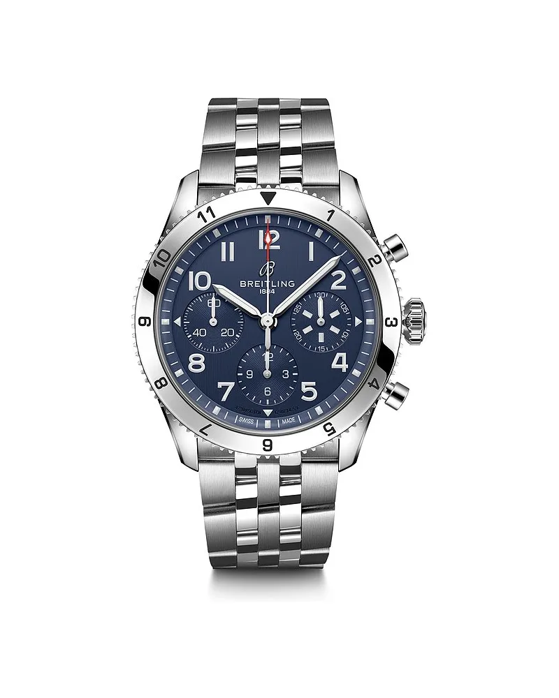 Breitling Chronograph Classic Avi Chronograph 42 Silber