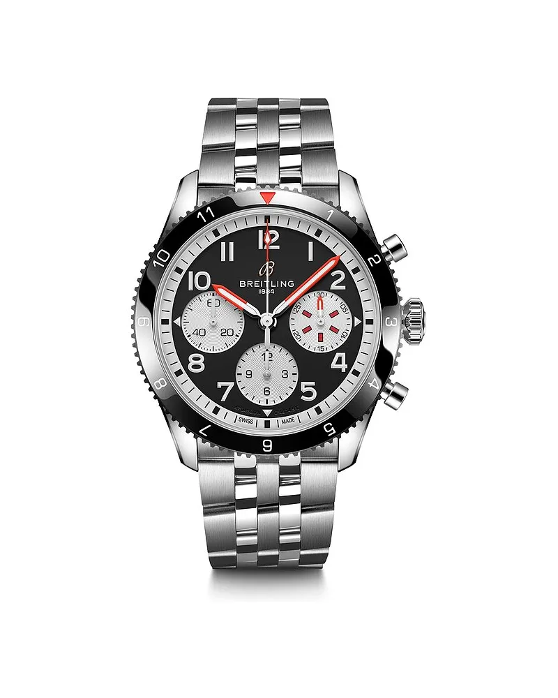 Breitling Chronograph Classic Avi Chronograph 42 Silber