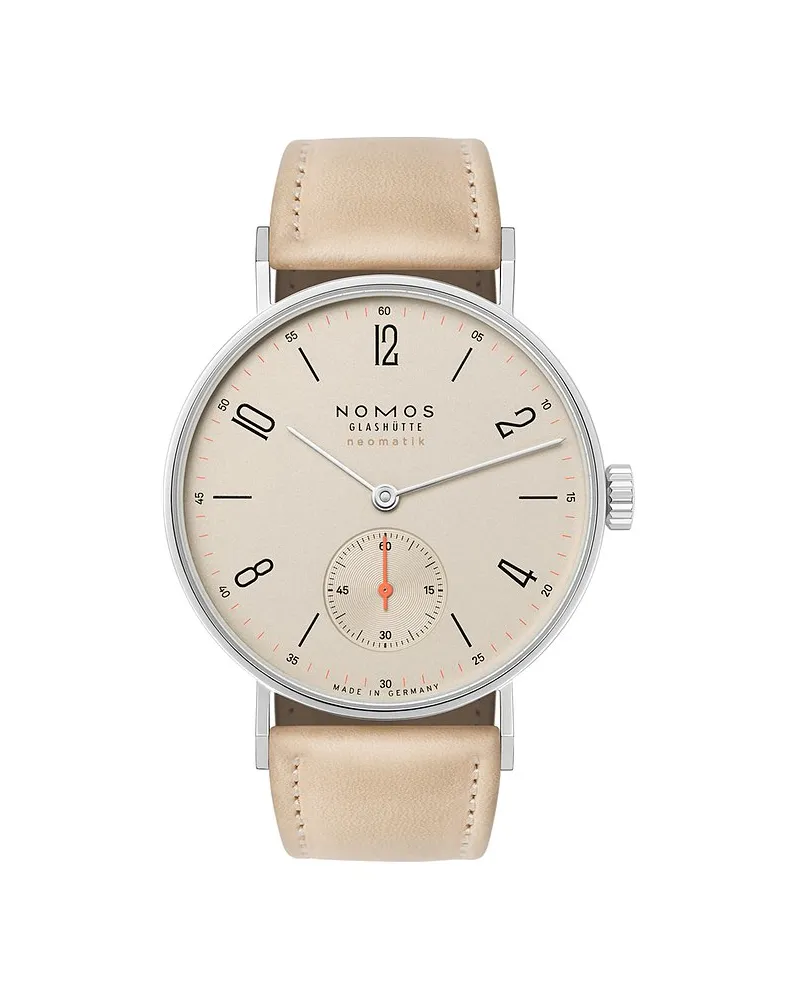 NOMOS Glashütte Damenuhr Tangente neomatik champagner Silber