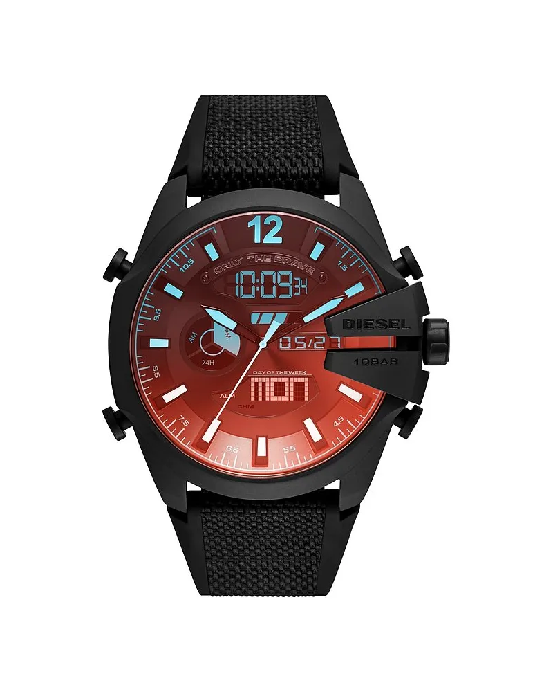 Diesel Chronograph Mega Chief Schwarz
