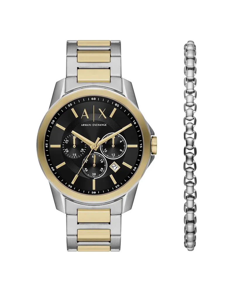 Armani Exchange Uhren-Set Silber