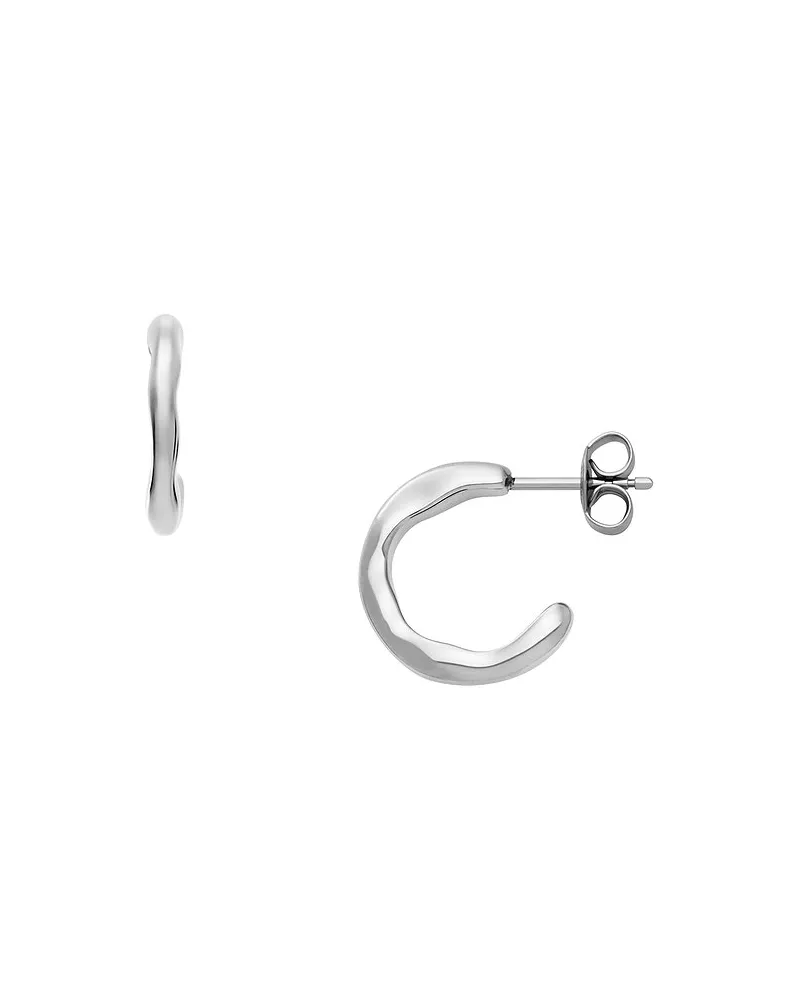 Skagen Creolen MODERNE STAK Silber