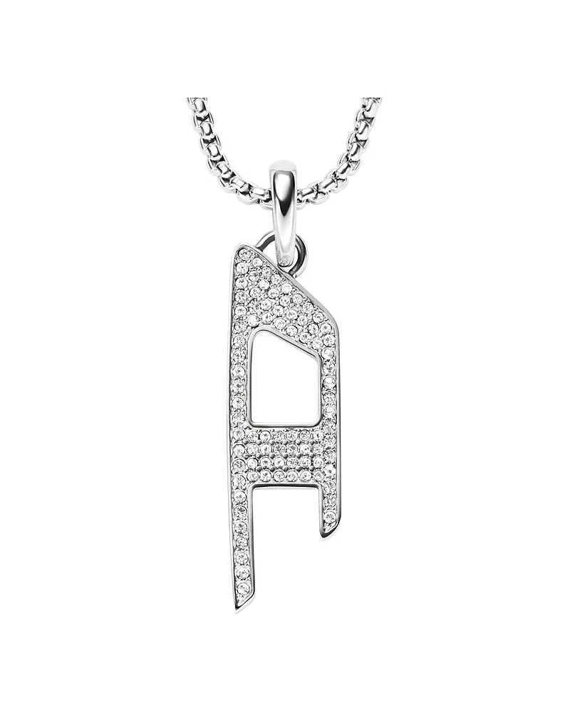Diesel Kette D Logo Silber