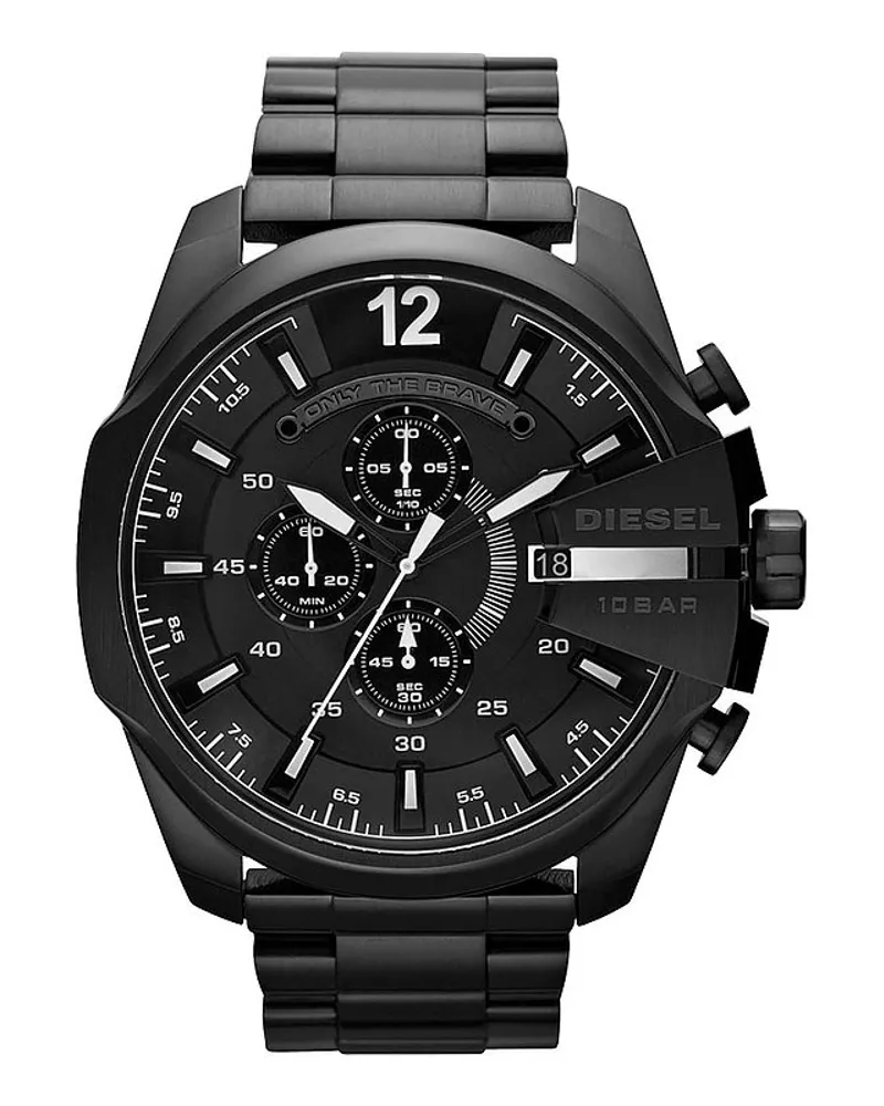 Diesel Chronograph Mega Chief Schwarz