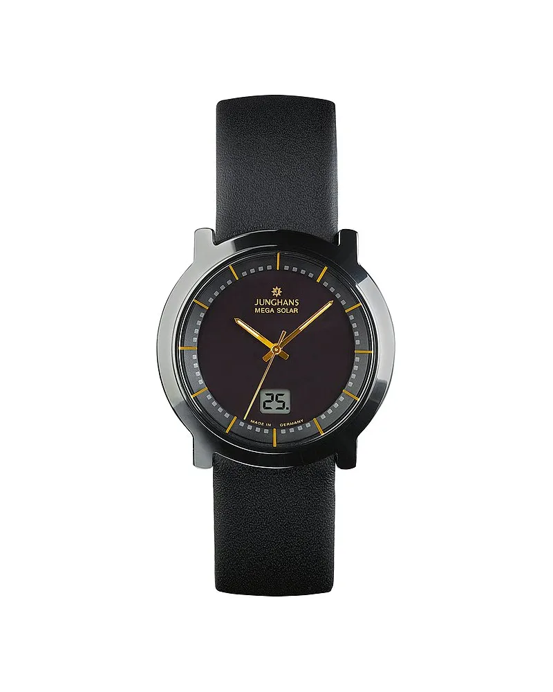 Junghans Herrenuhr Stratos Mega Solar Schwarz