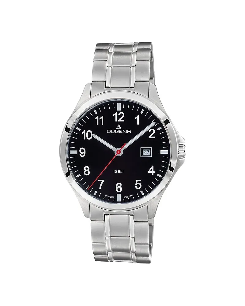 Dugena Herrenuhr Boston Silber