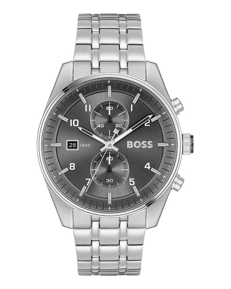 HUGO BOSS Chronograph Skytraveller Silber