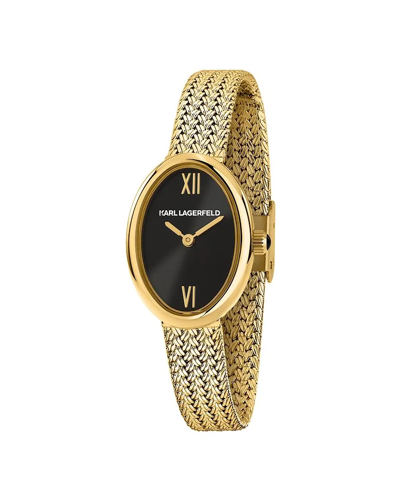 Karl Lagerfeld Damenuhr Oval Allure Gelbgold