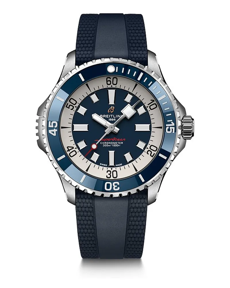Breitling Herrenuhr Superocean Automatic 46 Silber