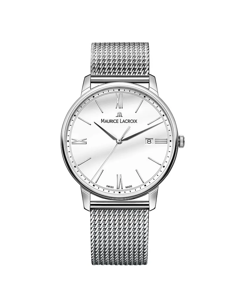 Maurice Lacroix Unisexuhr Eliros Date Silber