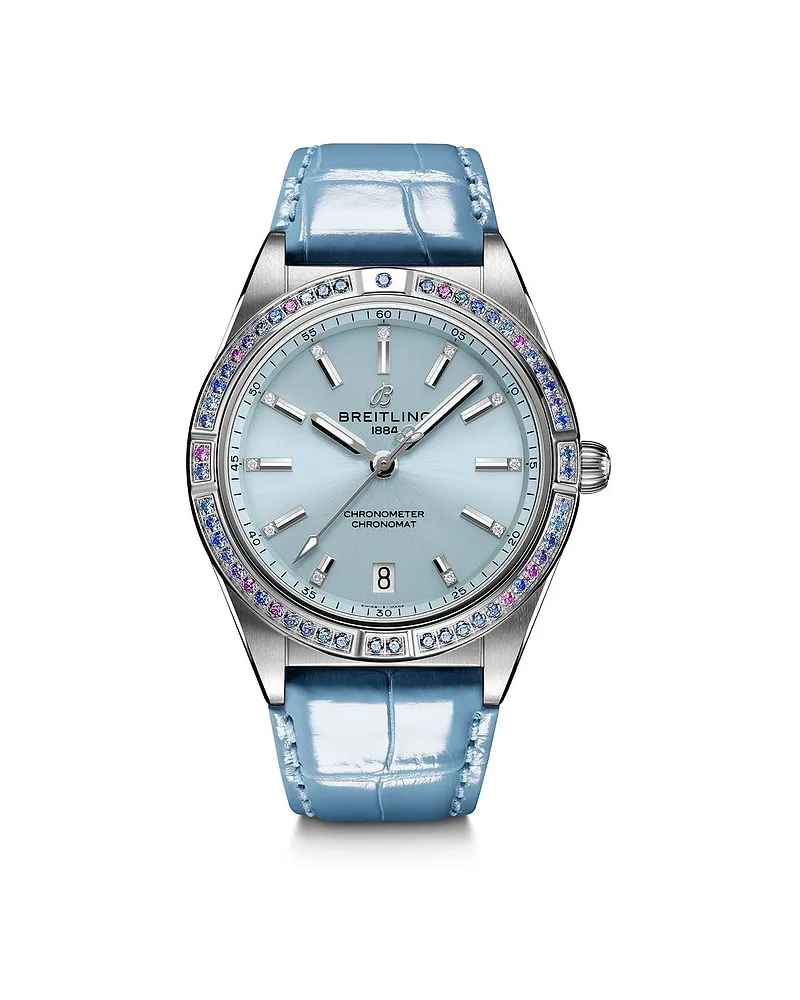 Breitling Damenuhr Chronomat Automatic 36 South Sea Silber