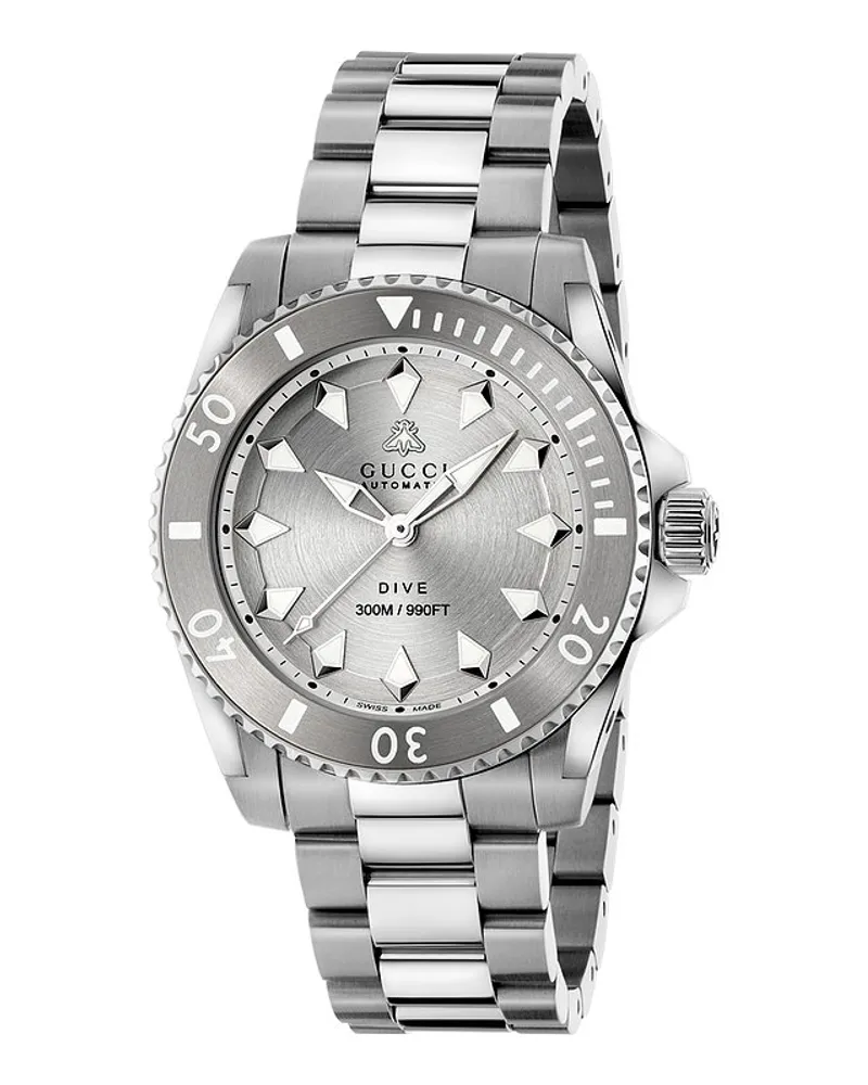 Gucci Herrenuhr Gucci Dive Silber