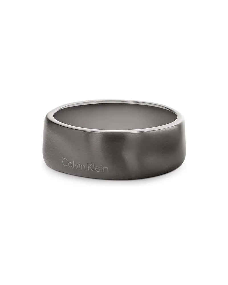 Calvin Klein Herrenring CK METALLIC WAVES Grau