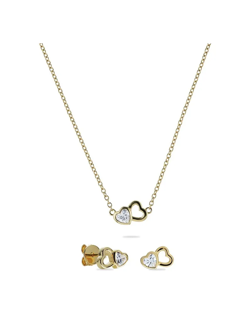 JETTE Schmuck-Set HEARTS Gelbgold