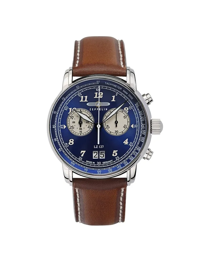 Junkers Chronograph LZ 127 Graf Zeppelin Silber