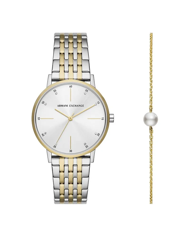 Armani Exchange Uhren-Set Bicolor