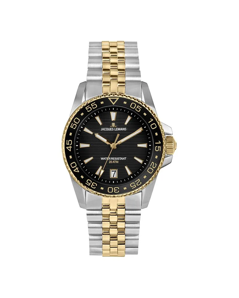 Jacques Lemans Herrenuhr Liverpool Diver Silber