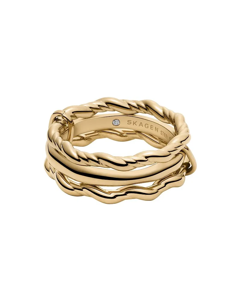 Skagen Damenring MODERNE STAK Gold