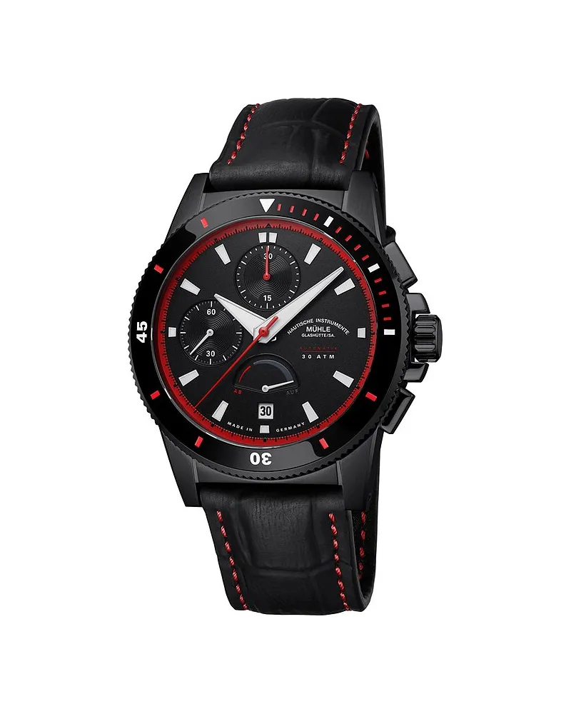 Mühle-Glashütte Chronograph Sportivo Power Chronograph First Edition Schwarz