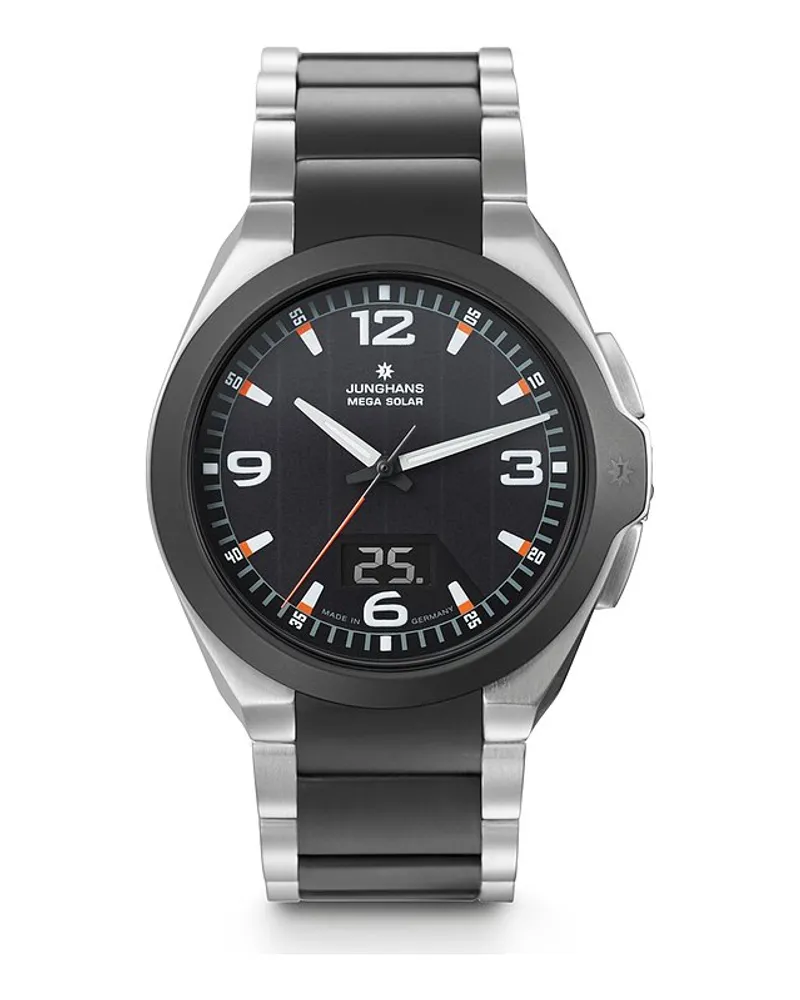 Junghans Herrenuhr Spektrum Mega Solar Silber