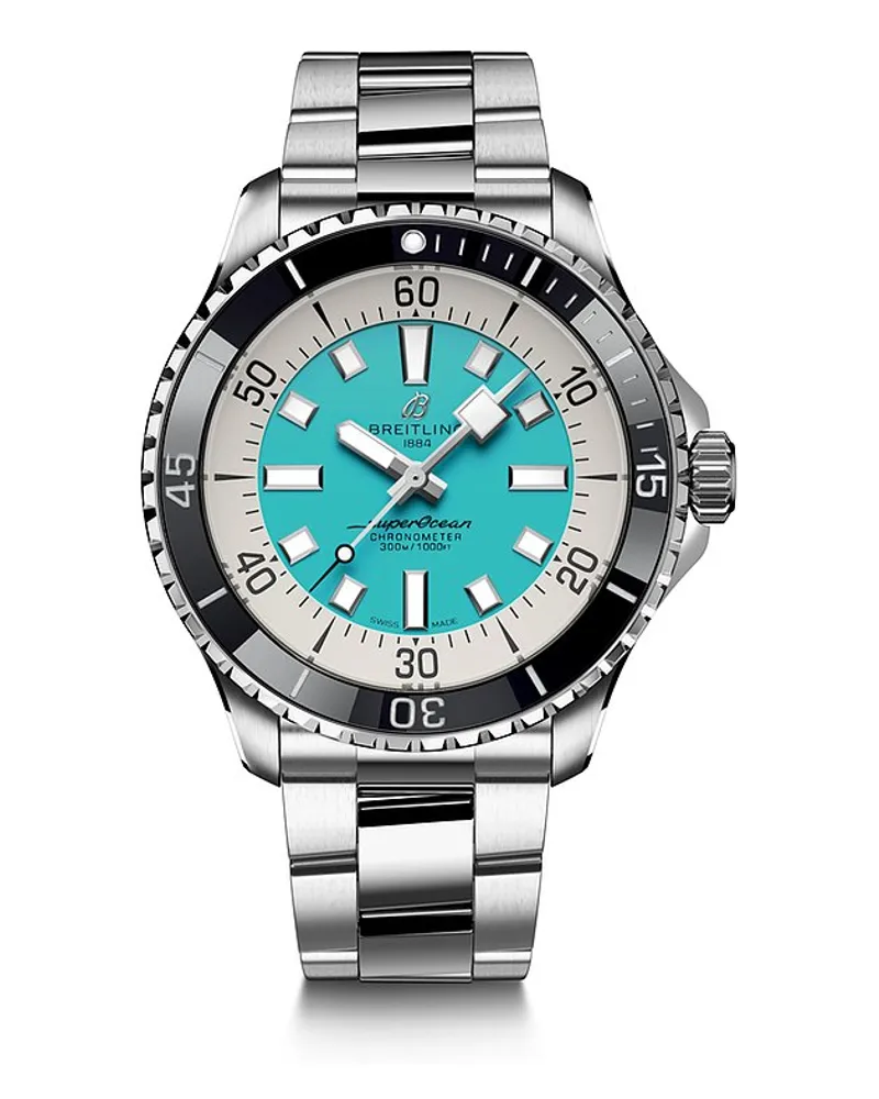 Breitling Herrenuhr Superocean Automatic 44 Silber
