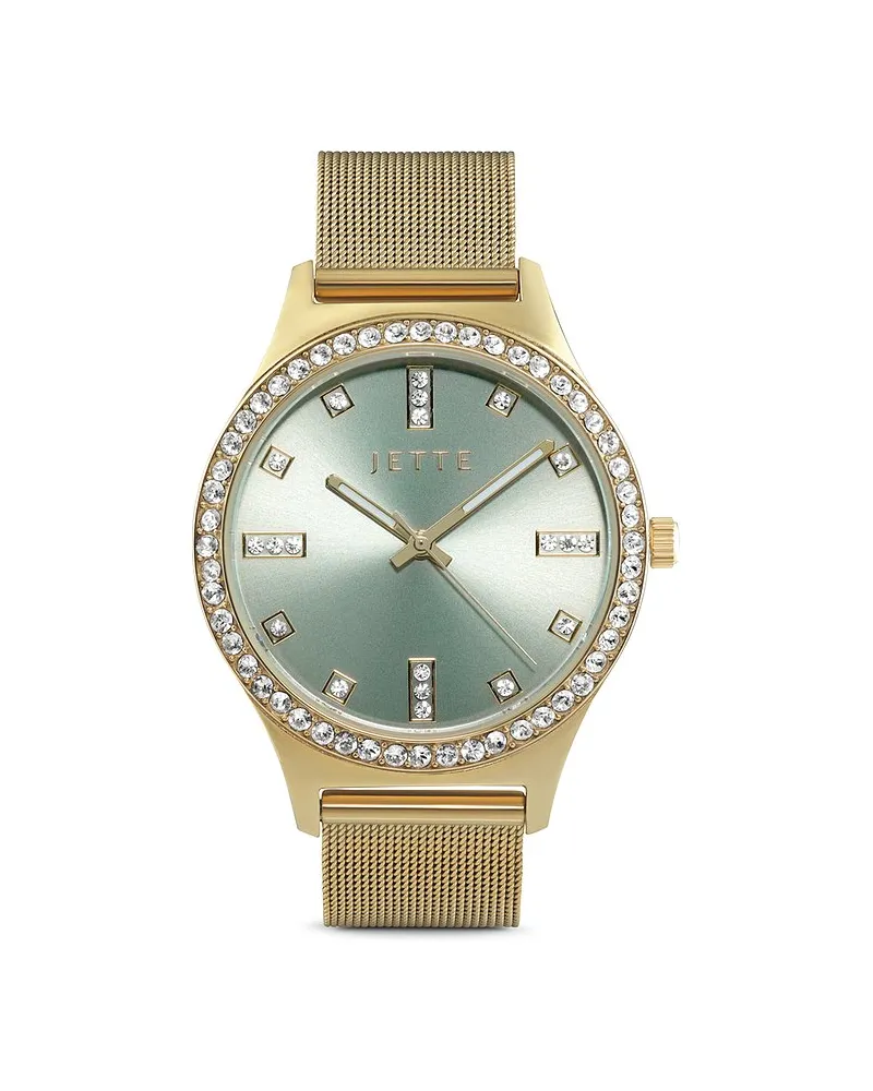 JETTE Damenuhr GLAM Gelbgold