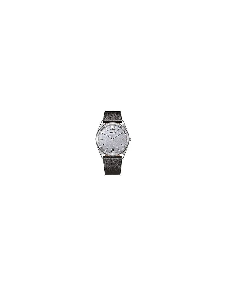 Citizen Herrenuhr Leder Silber
