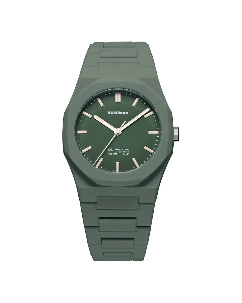 D1 Milano Unisexuhr 40.5mm, Green Legacy Dunkelgrün