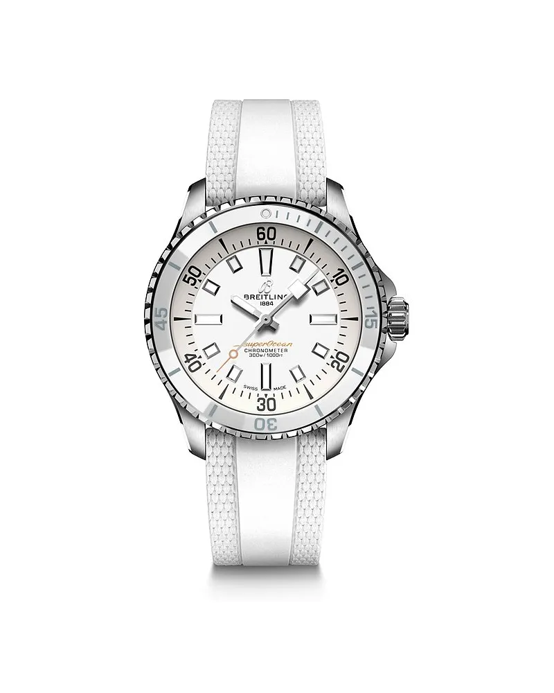 Breitling Damenuhr Superocean Automatic 36 Silber